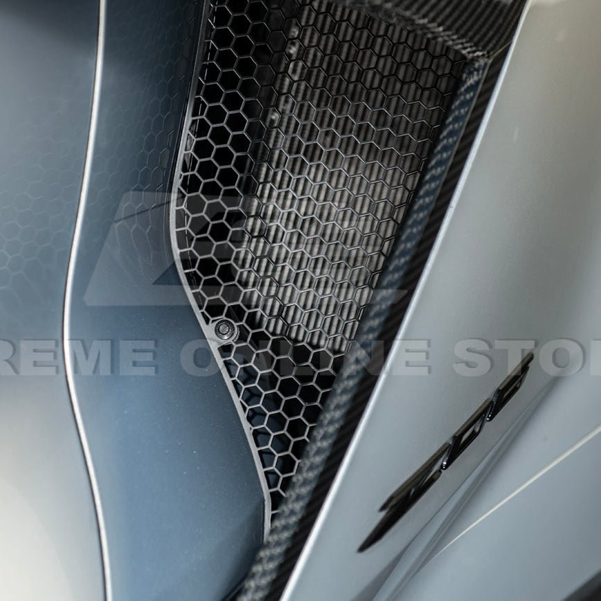 Chevrolet Corvette C8 Z06 E-Ray Aluminum Rear Side Intake Mesh Grille Inserts 2023-Up