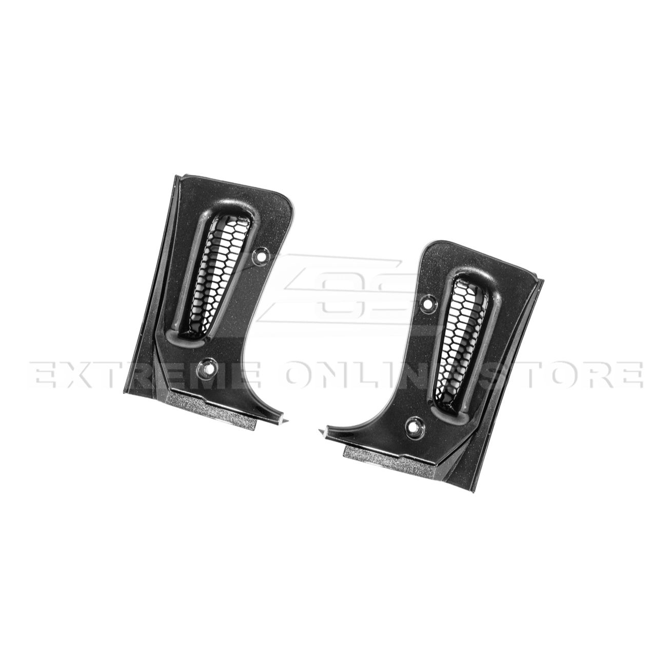 Corvette C8 Z06 XL Extended Rear Mud Flap Guards Matte Black 2023-Up