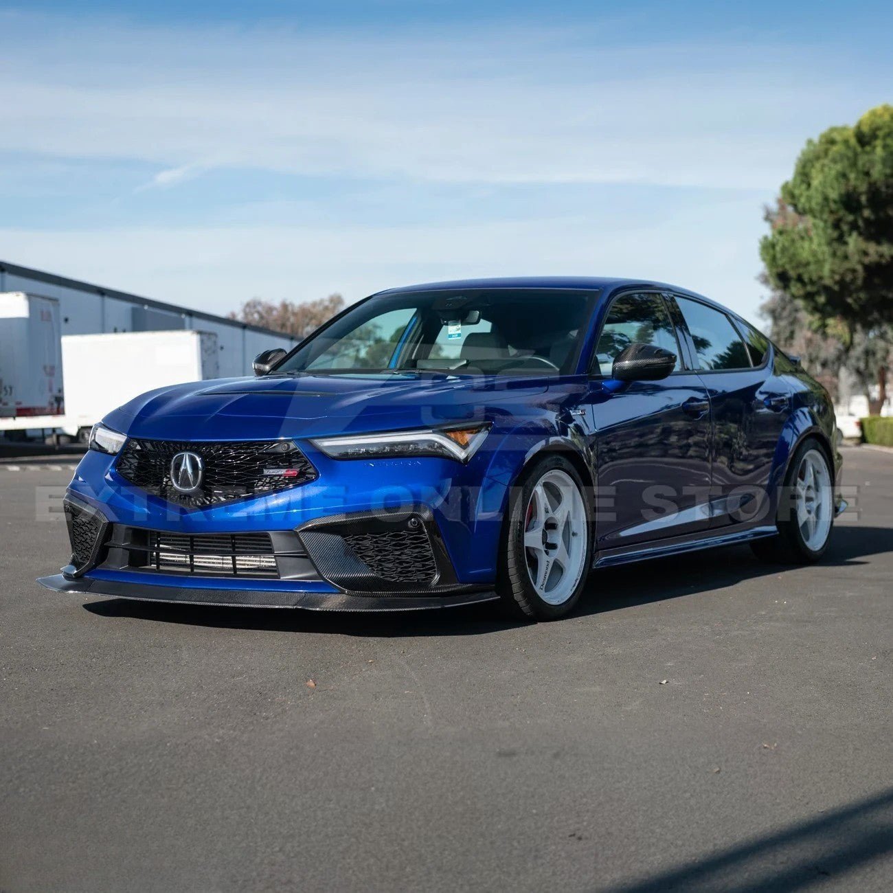 Acura Integra DE5 EOS Performance Style Matte Gloss Carbon Fiber Front Lip Splitter 2024-Up