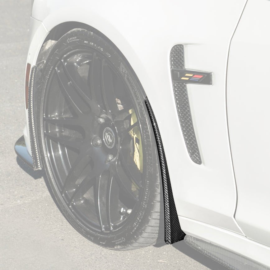 Cadillac CTS-V Carbon Fiber Front Mud Flaps Splash Guards 2016-2019