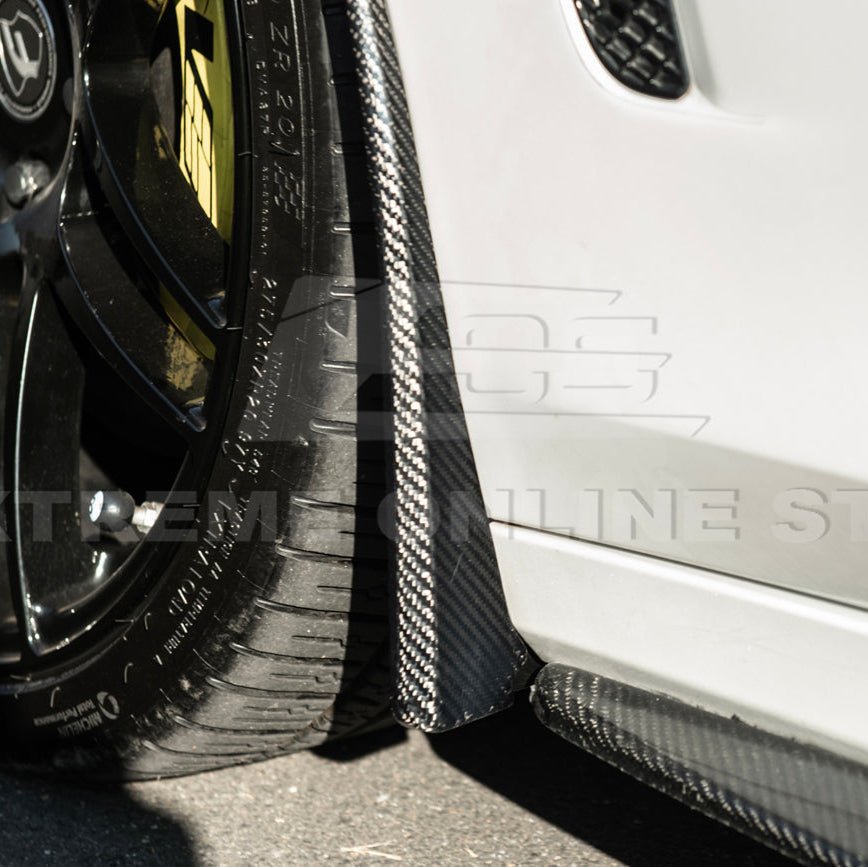 Cadillac CTS-V Carbon Fiber Front Mud Flaps Splash Guards 2016-2019