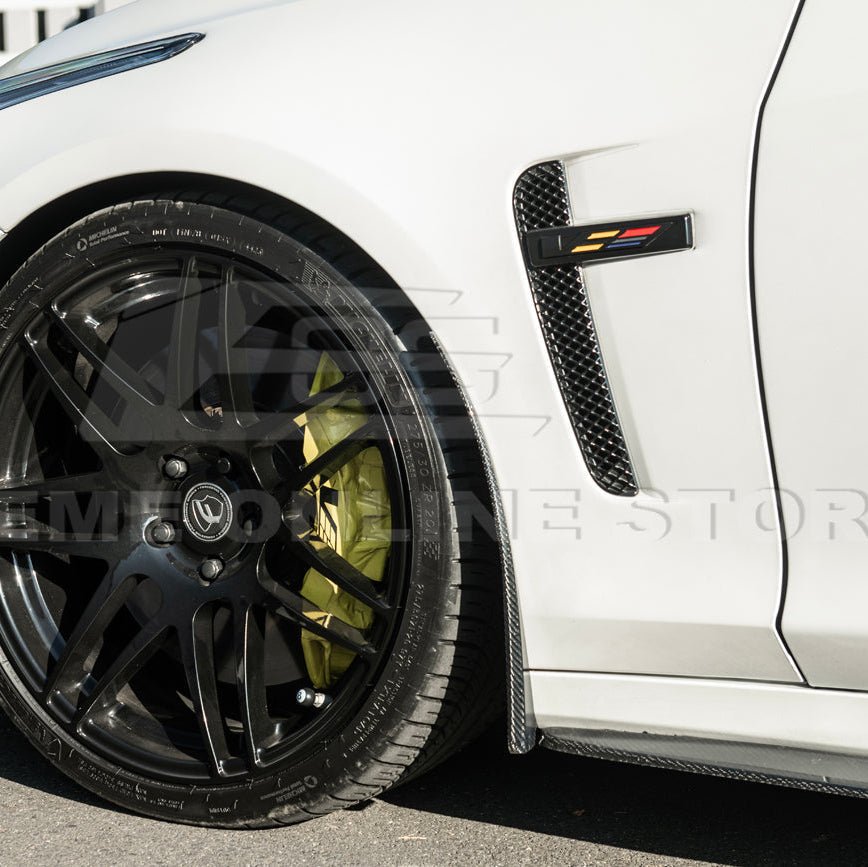 Cadillac CTS-V Carbon Fiber Front Mud Flaps Splash Guards 2016-2019