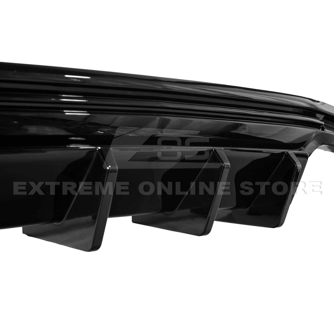 Camaro Track Style Rear Quad Exit Diffuser Matte Black / Gloss Black 2016-Up