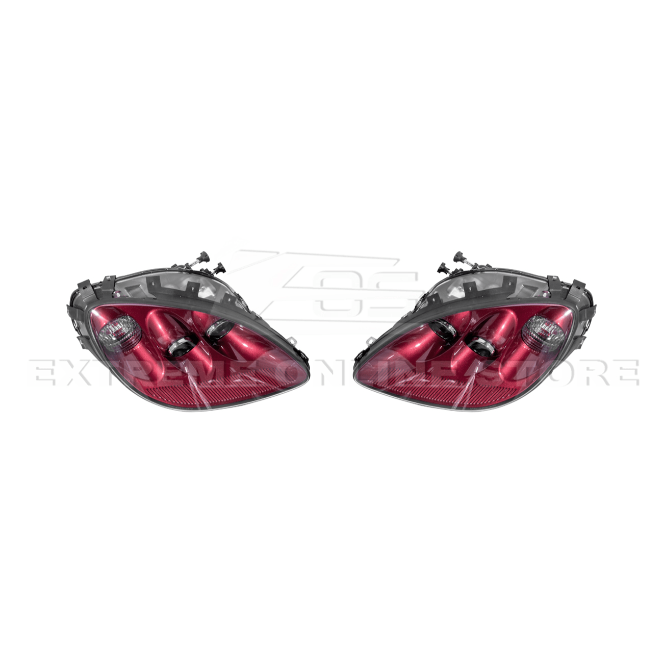 Chevrolet Corvette C6 OEM Style Clear Lens Painted Housing HID Headlights 2005-2013