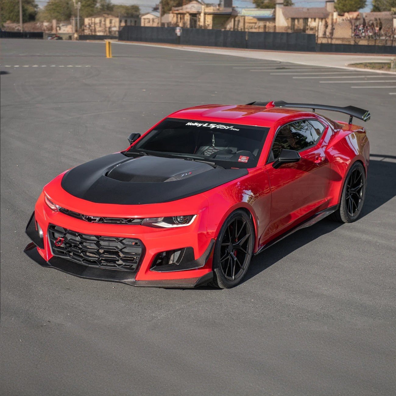 Chevrolet Camaro ZL1 1LE Style Carbon Fiber Front Lip Splitter Side Skirts Aero Kit 2016-2024