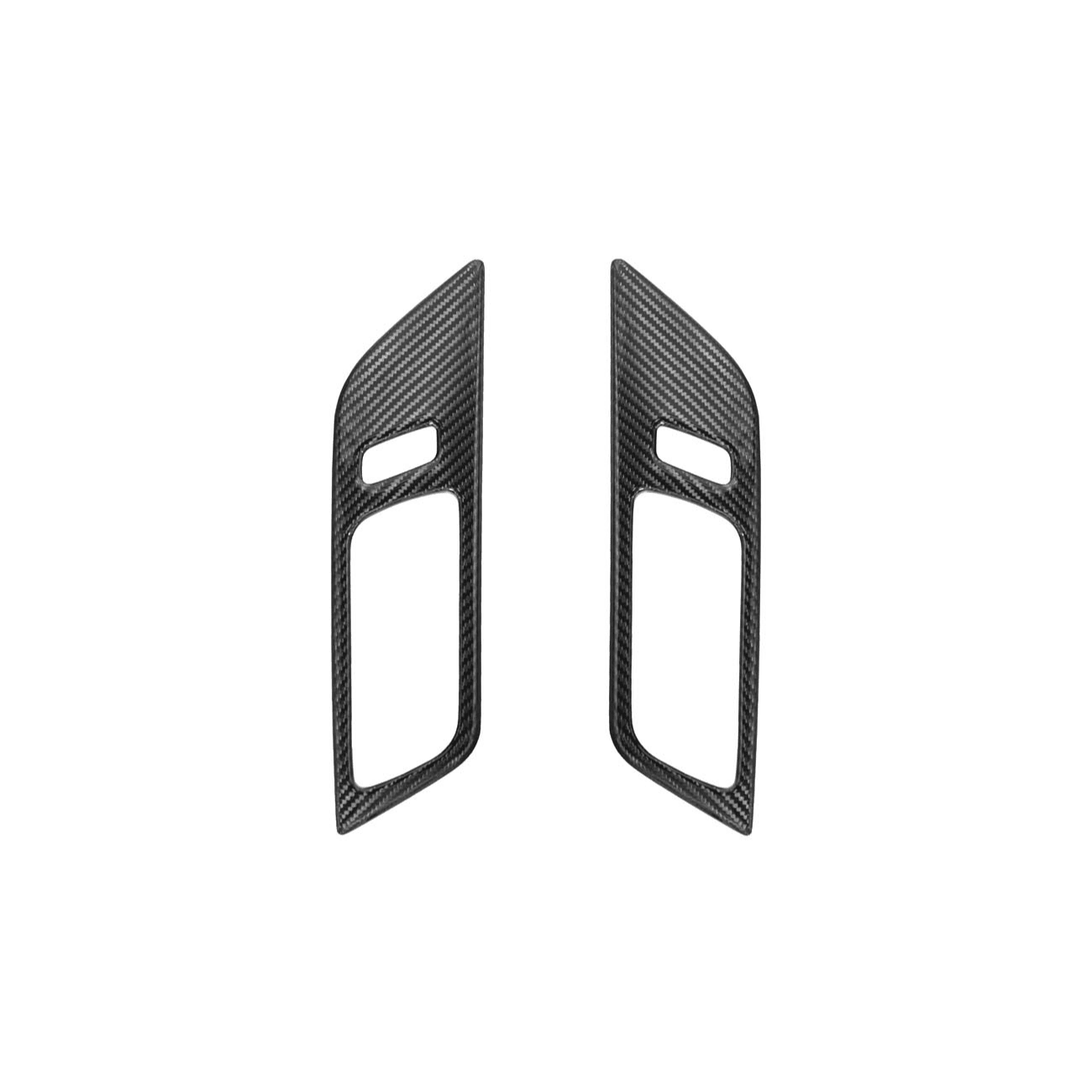 Ford Mustang S650 Factory Style Carbon Fiber Door Handle Panel Trim Cover 2024-Up
