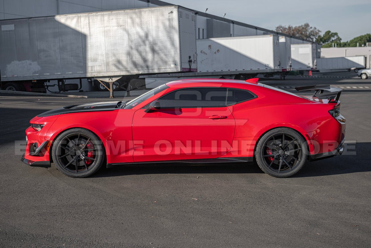 Chevrolet Camaro ZL1 ZL1 1LE Factory Style Carbon Fiber Side Skirts Rocker Panels 2016-2024