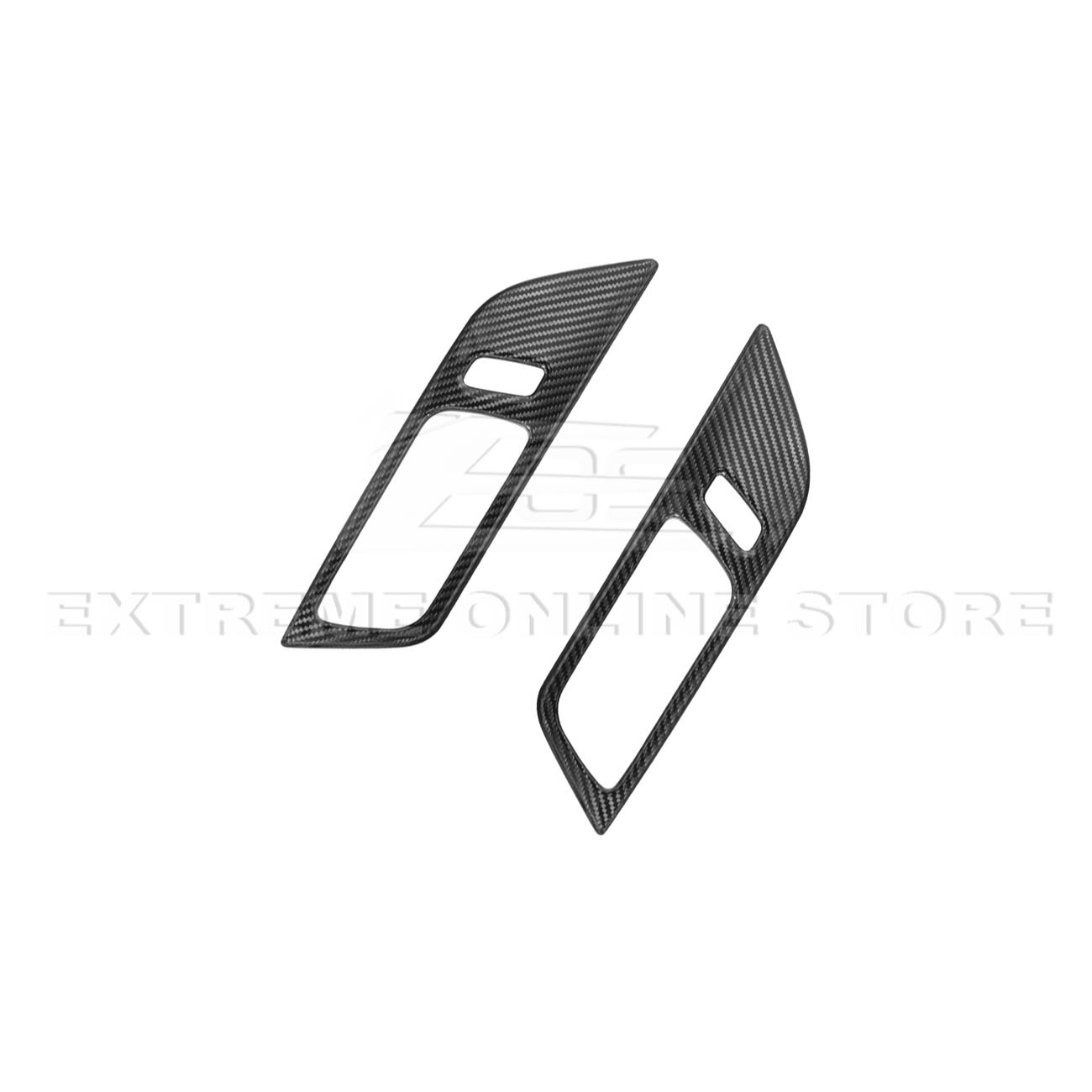 Ford Mustang S650 Factory Style Carbon Fiber Door Handle Panel Trim Cover 2024-Up