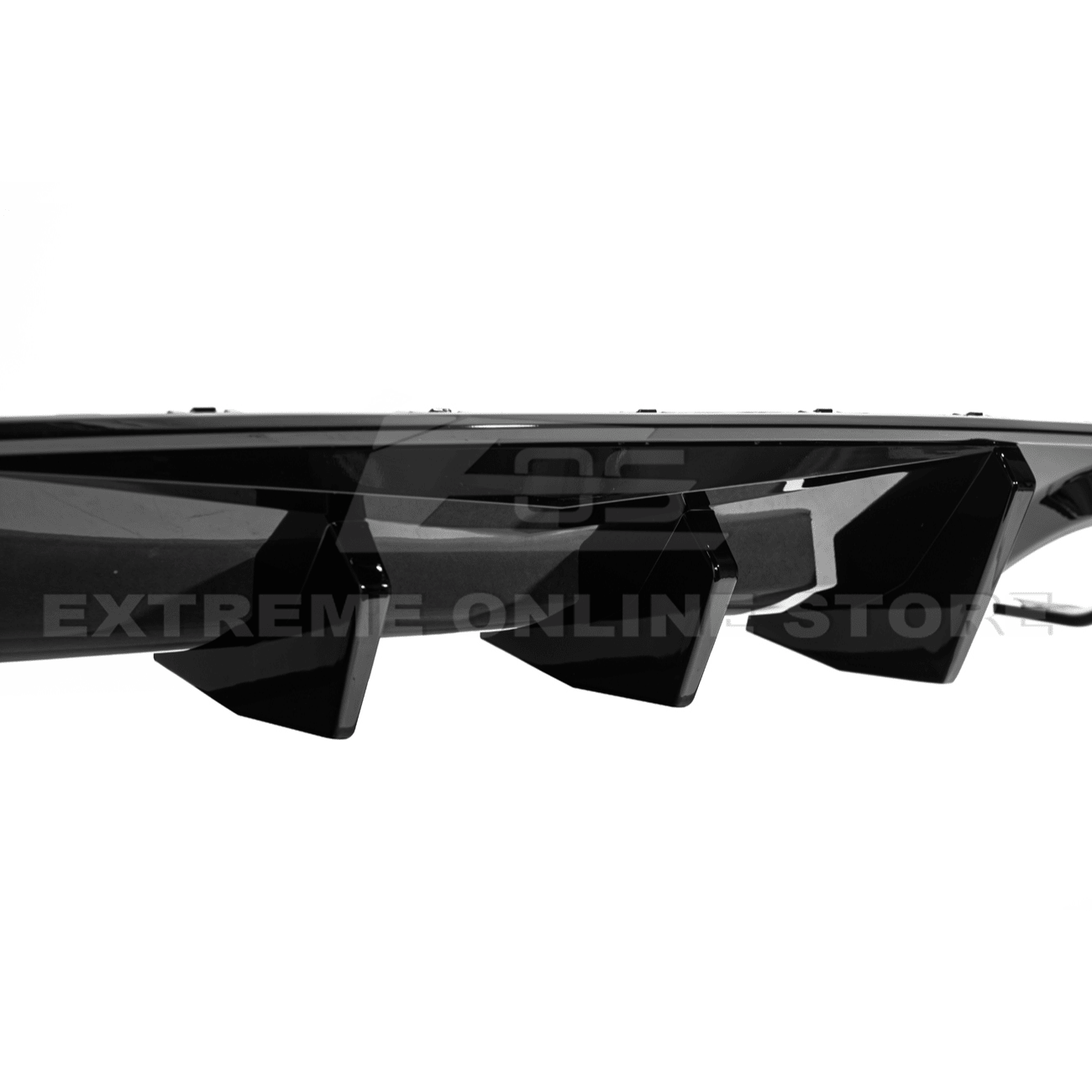 Dodge Charger Widebody SRT Performance Style Matte Gloss Black Rear Bumper Exhaust Diffuser 2020-Up