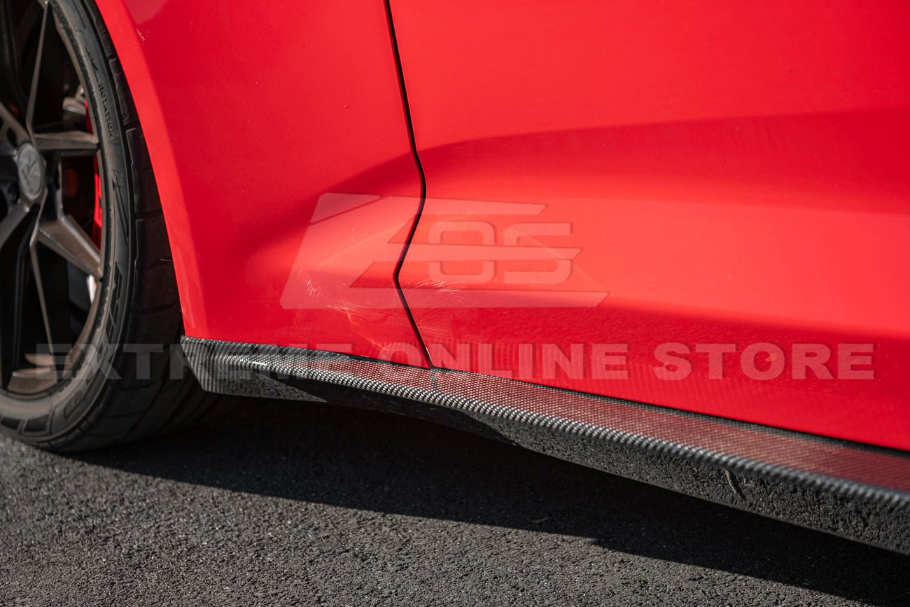 Chevrolet Camaro ZL1 ZL1 1LE Factory Style Carbon Fiber Side Skirts Rocker Panels 2016-2024