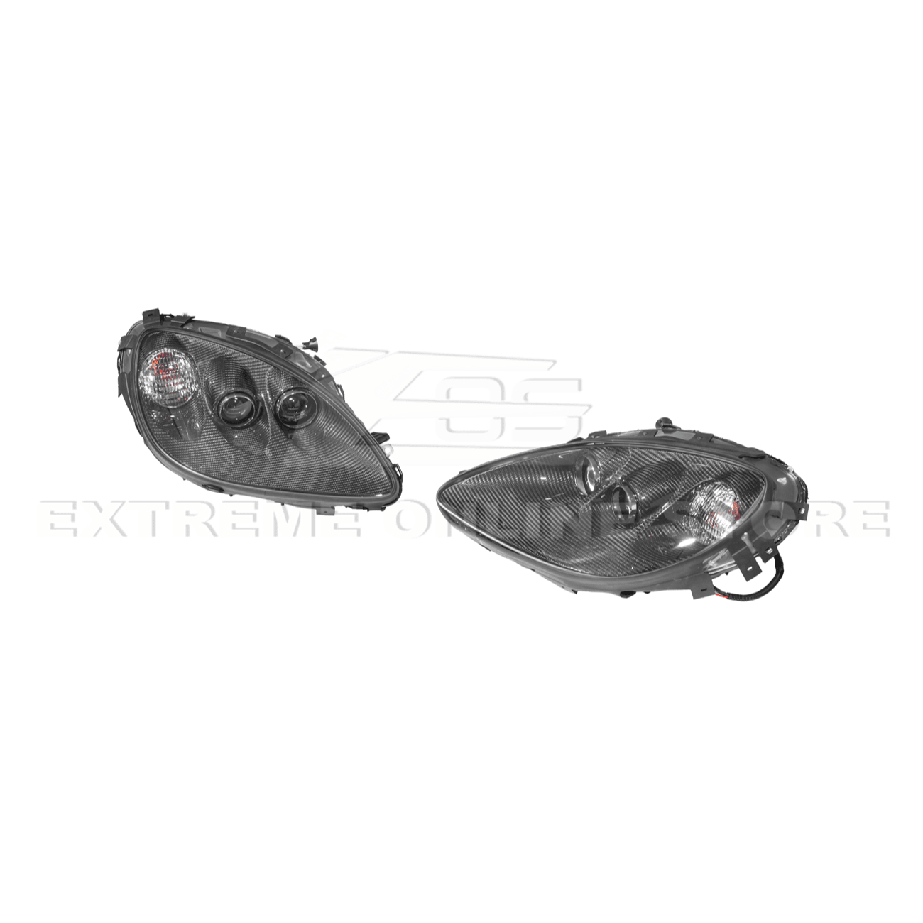 Chevrolet Corvette C6 OEM Style Clear Lens Painted Housing HID Headlights 2005-2013