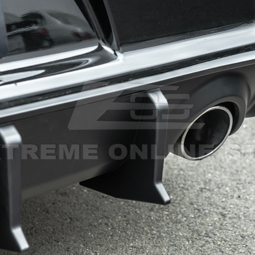 Dodge Charger Widebody SRT Style Matte Black Rear Bumper Exhaust Diffuser 2020-Up