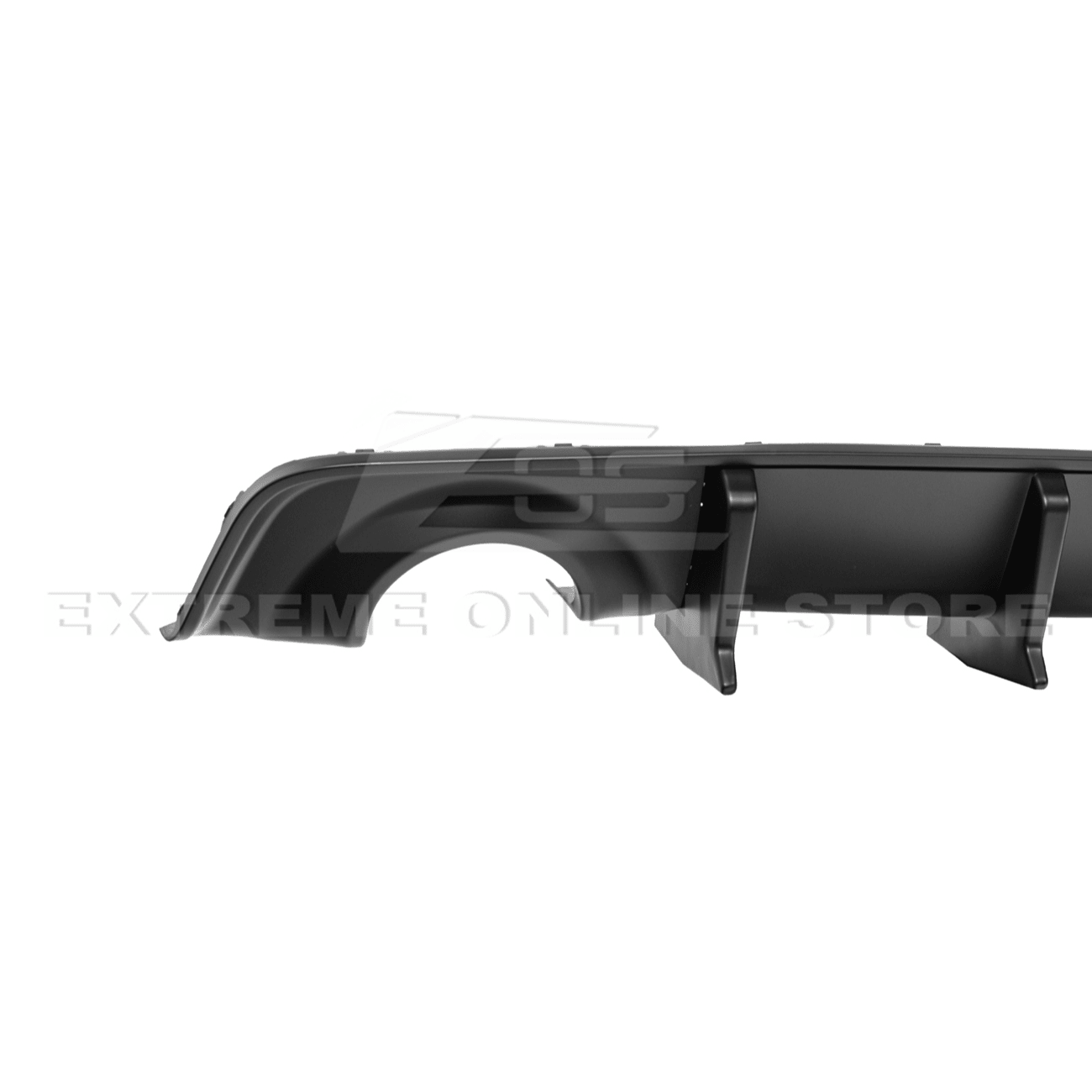 Dodge Charger Widebody SRT Style Matte Black Rear Bumper Exhaust Diffuser 2020-Up