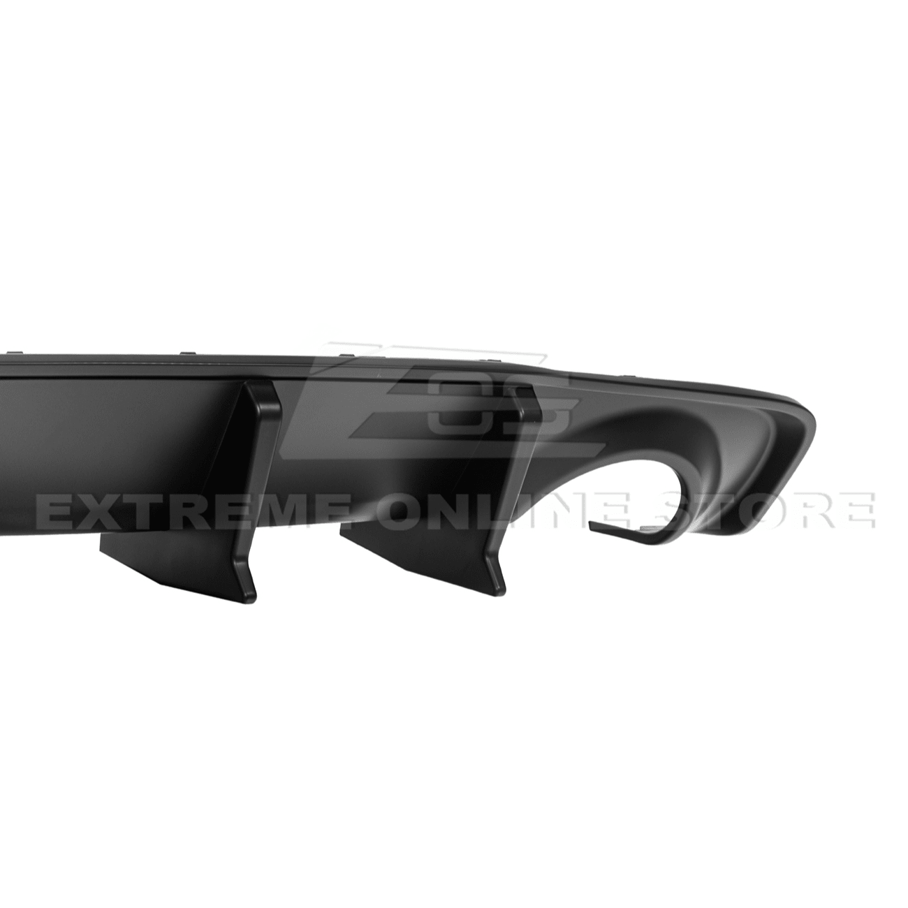 Dodge Charger Widebody SRT Style Matte Black Rear Bumper Exhaust Diffuser 2020-Up