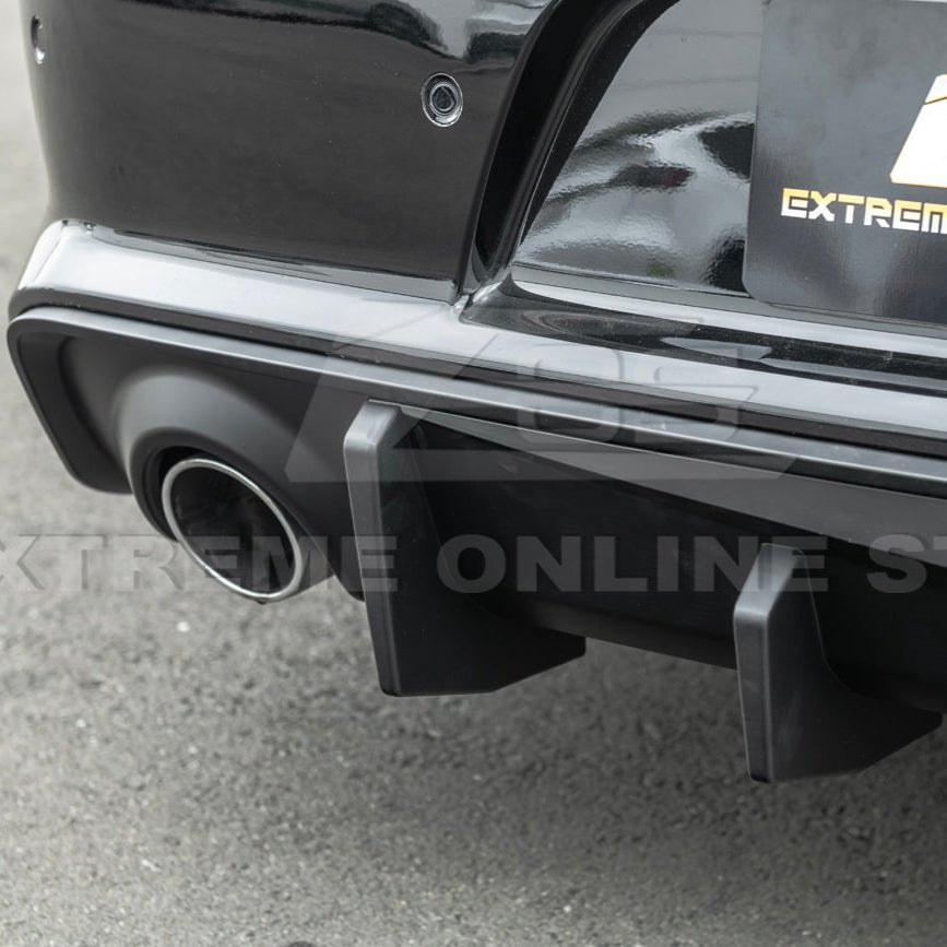 Dodge Charger Widebody SRT Performance Style Matte Gloss Black Rear Bumper Exhaust Diffuser 2020-Up