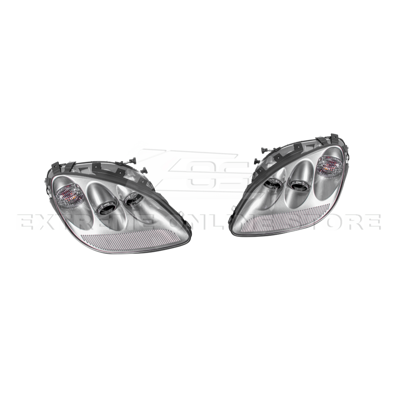 Chevrolet Corvette C6 OEM Style Clear Lens Painted Housing HID Headlights 2005-2013