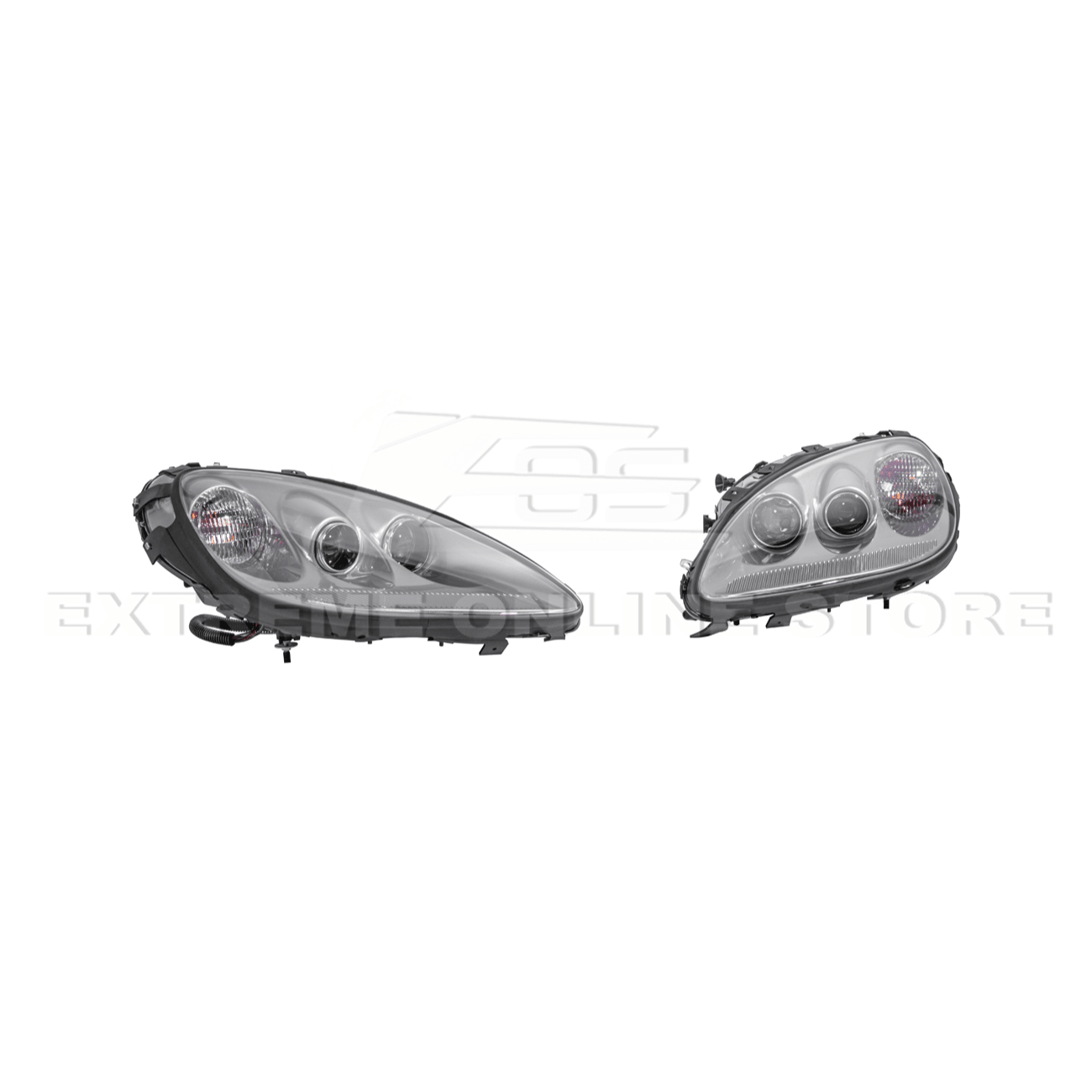 Chevrolet Corvette C6 OEM Style Clear Lens Painted Housing HID Headlights 2005-2013