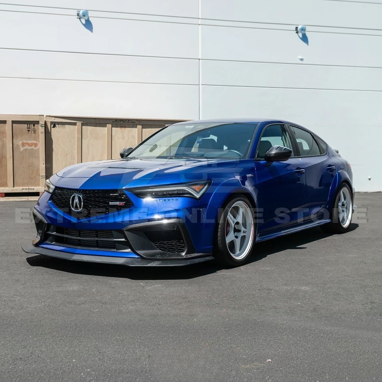 Acura Integra DE5 EOS Performance Style Matte Gloss Carbon Fiber Front Lip Splitter 2024-Up