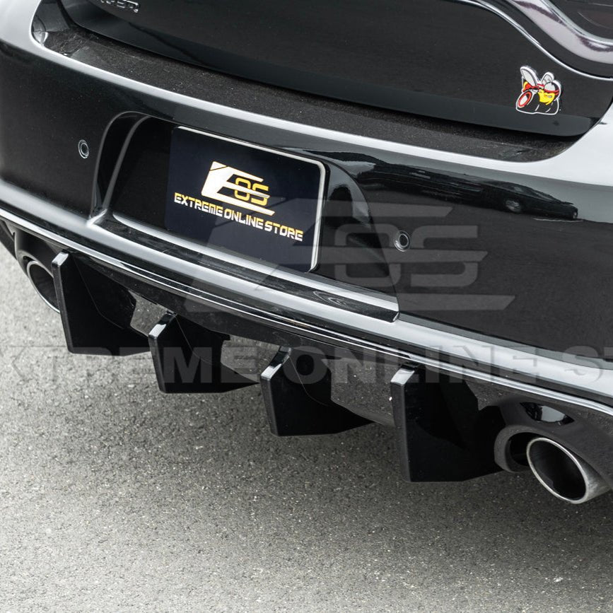 Dodge Charger Widebody SRT Performance Style Matte Gloss Black Rear Bumper Exhaust Diffuser 2020-Up