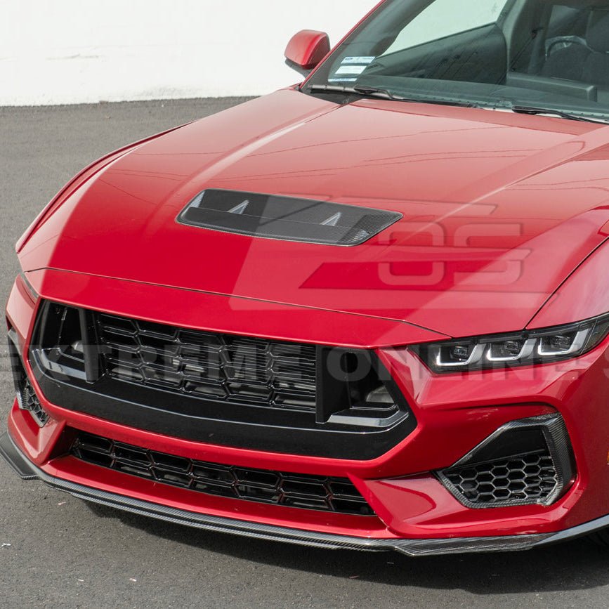 Ford Mustang S650 EOS Performance Dry Carbon Fiber Front Hood Vent Insert Cover 2024-Present