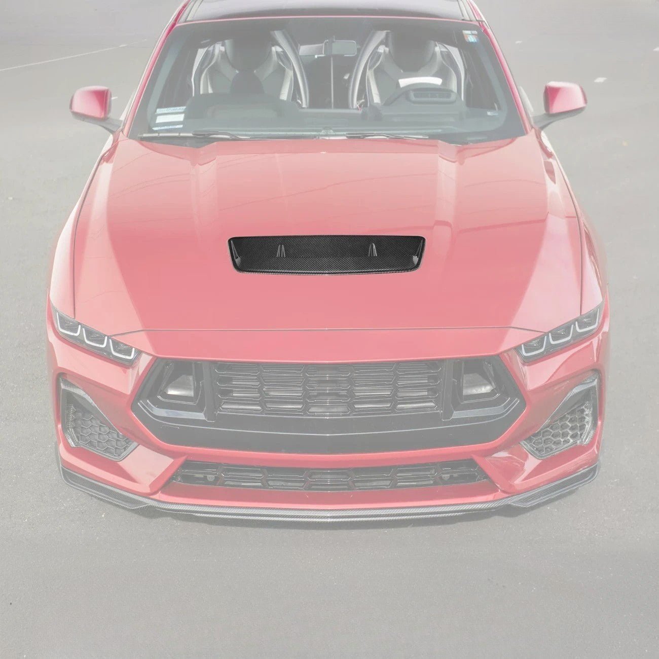 Ford Mustang S650 EOS Performance Dry Carbon Fiber Front Hood Vent Insert Cover 2024-Present
