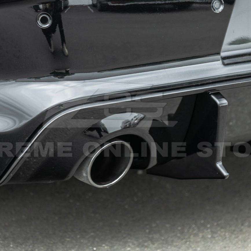 Dodge Charger Widebody SRT Style Matte Black Rear Bumper Exhaust Diffuser 2020-Up