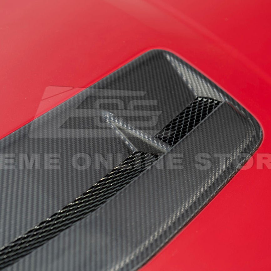 Ford Mustang S650 EOS Performance Dry Carbon Fiber Front Hood Vent Insert Cover 2024-Present