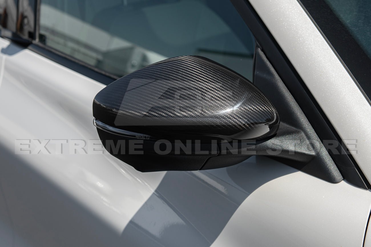 Ford Mustang Mach-E Factory Style Dry Carbon Fiber Mirror Cap Covers 2021-Up