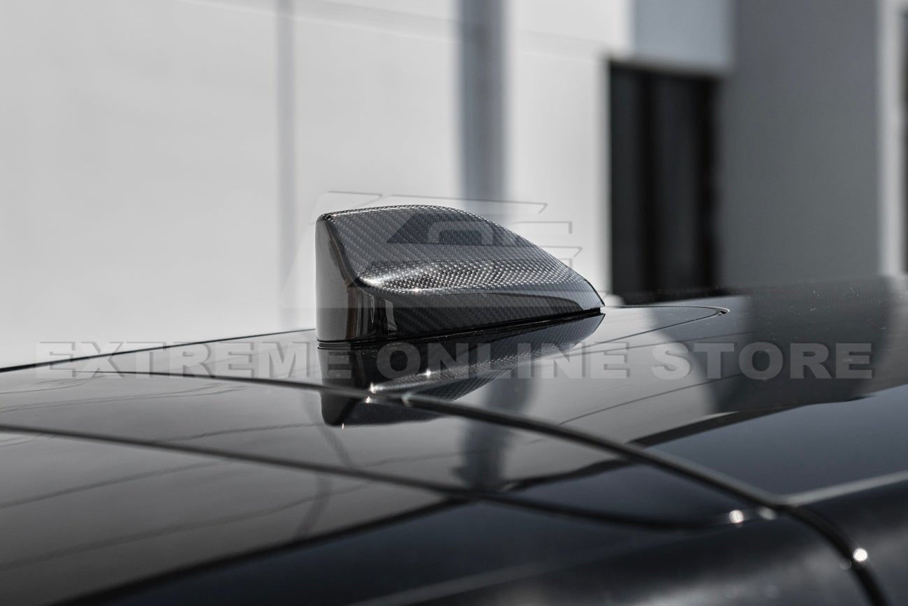 Ford Mustang Mach-E Factory Style Dry Carbon Fiber Shark Fin Roof Antenna Cover 2021-2023