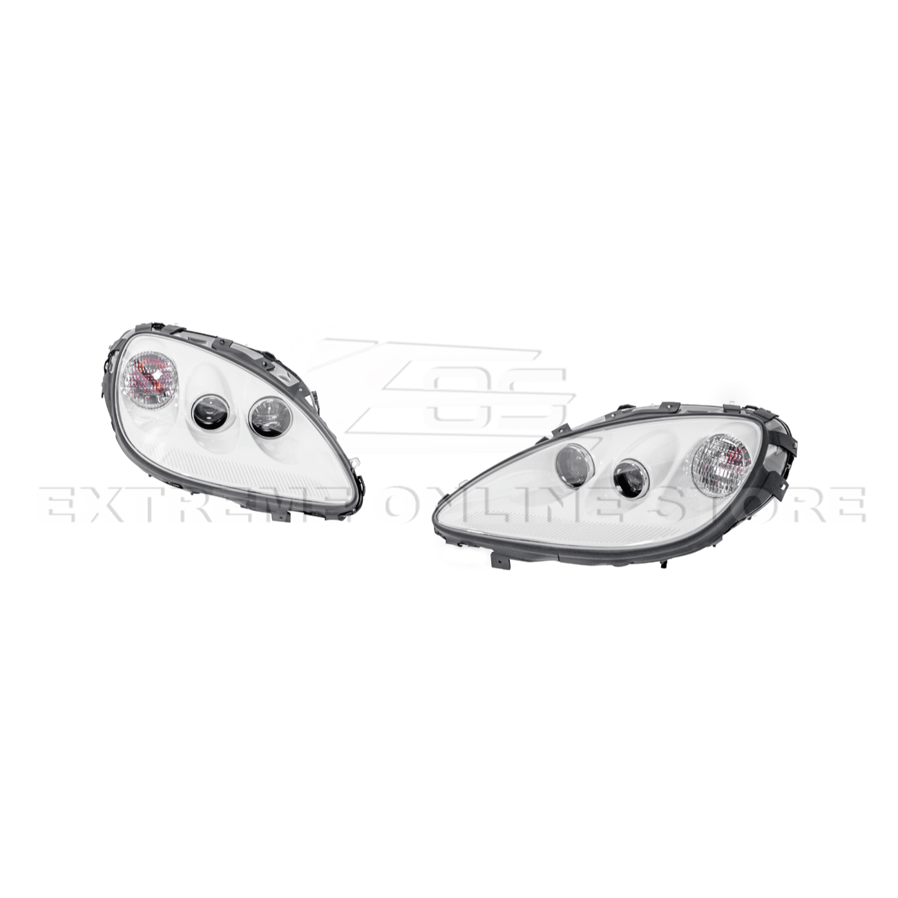 Chevrolet Corvette C6 OEM Style Clear Lens Painted Housing HID Headlights 2005-2013
