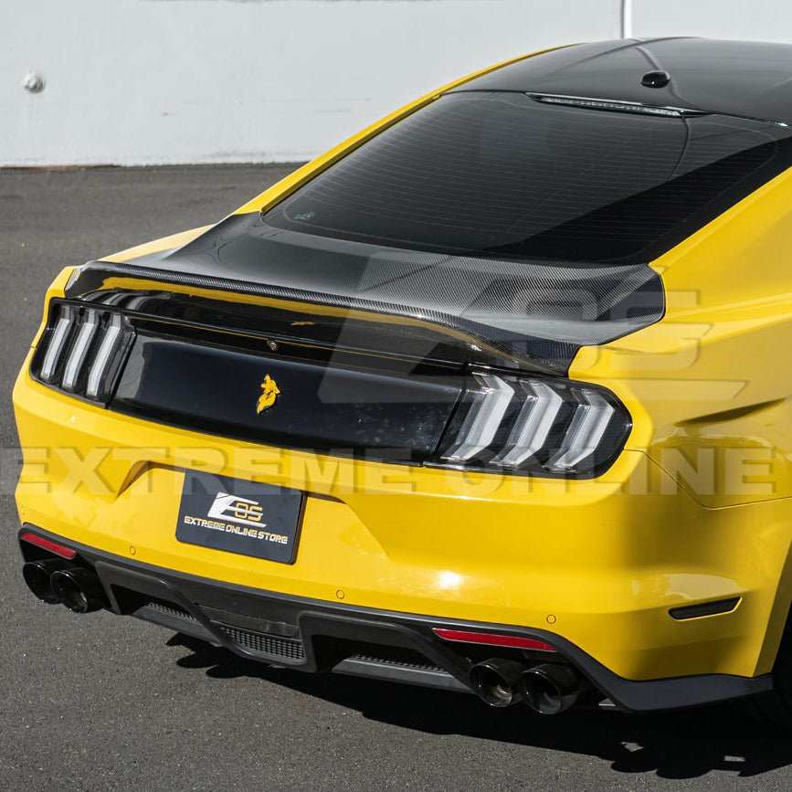 Ford Mustang S550 Super Snake Style Carbon Fiber Replacement Rear Trunk Lid 2015-2023