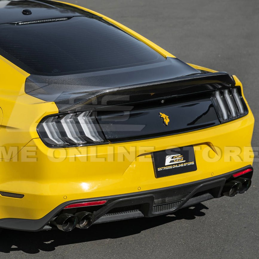 Ford Mustang S550 Super Snake Style Carbon Fiber Replacement Rear Trunk Lid 2015-2023