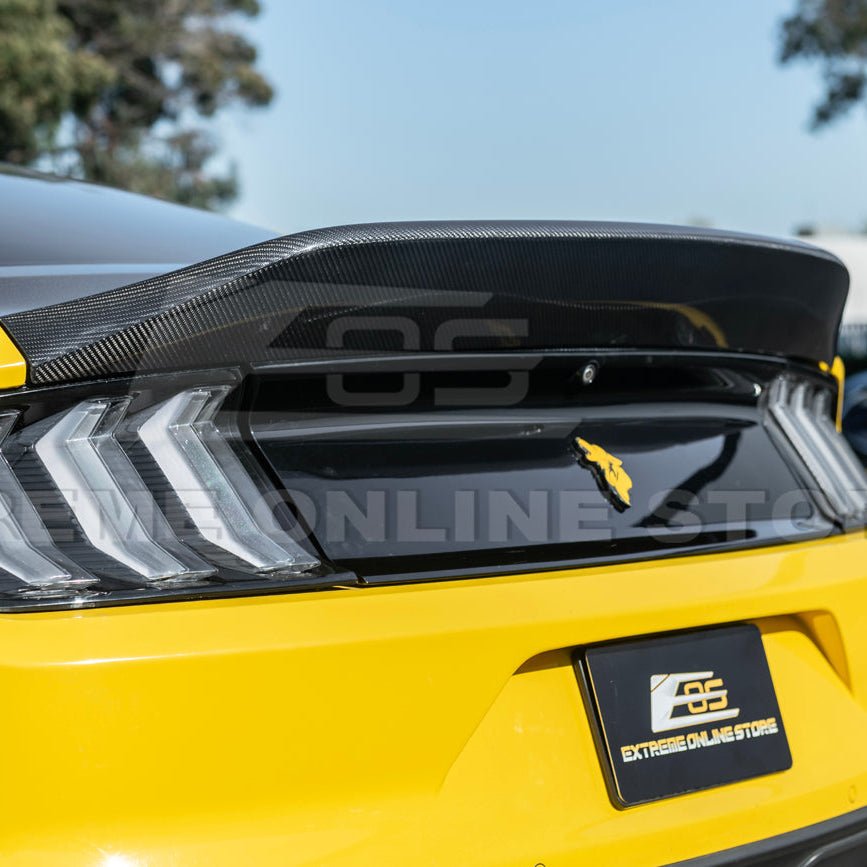 Ford Mustang S550 Super Snake Style Carbon Fiber Replacement Rear Trunk Lid 2015-2023