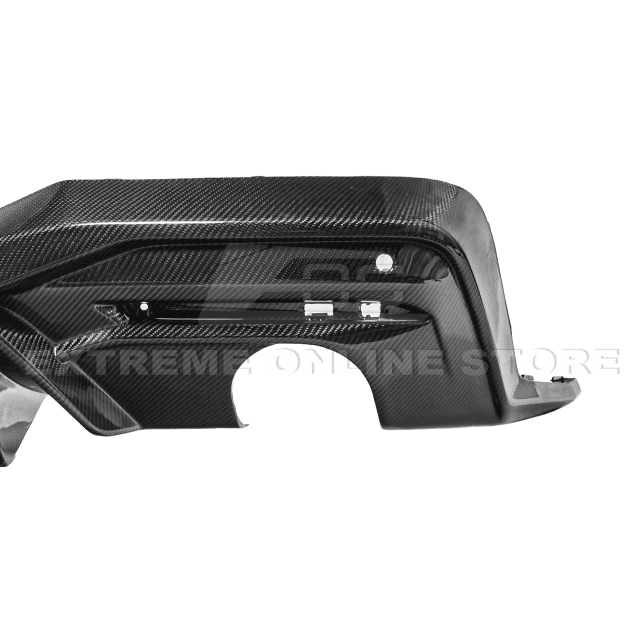 Ford Mustang S650 V2 Carbon Fiber Rear Bumper Dual Tip Diffuser 2024-Up