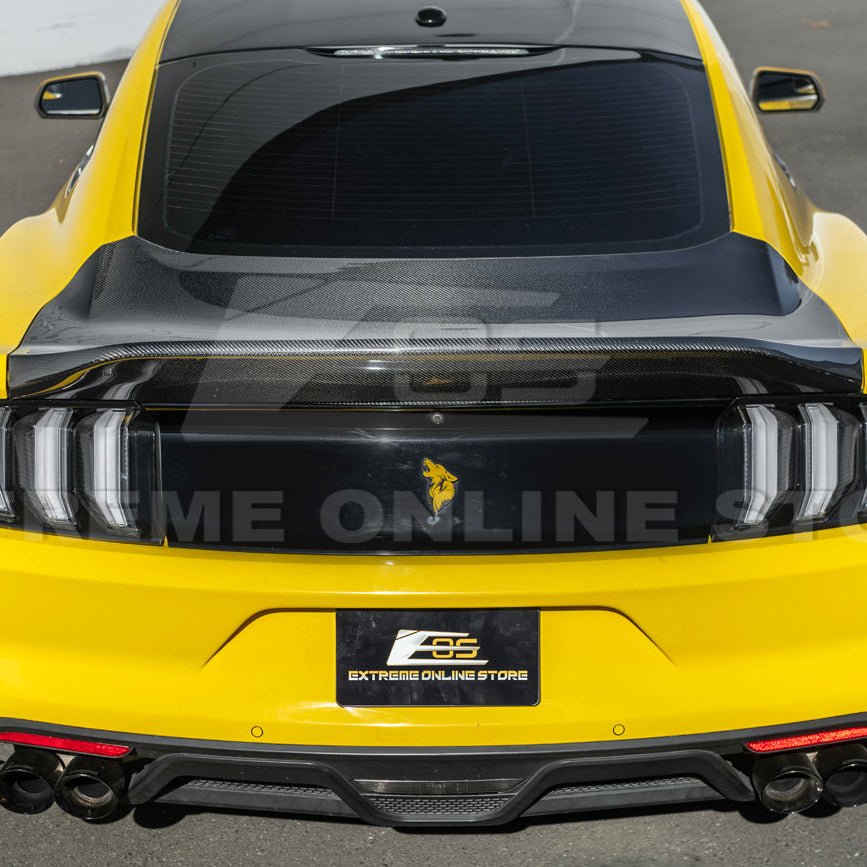 Ford Mustang S550 Super Snake Style Carbon Fiber Replacement Rear Trunk Lid 2015-2023