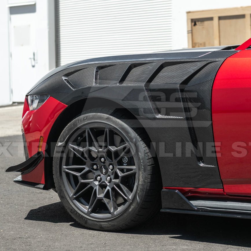Ford Mustang S650 GTD Style Carbon Fiber Front Side Vented Fenders 2024-Present