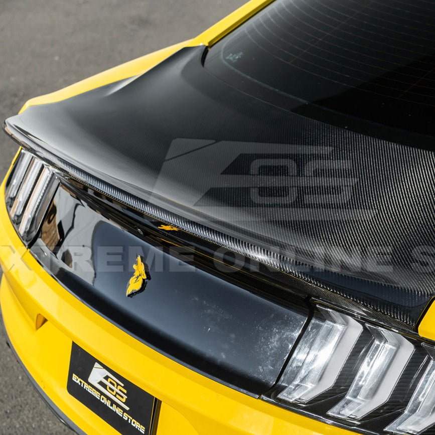Ford Mustang S550 Super Snake Style Carbon Fiber Replacement Rear Trunk Lid 2015-2023