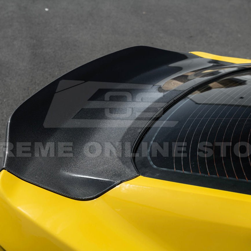Ford Mustang S550 Super Snake Style Carbon Fiber Replacement Rear Trunk Lid 2015-2023