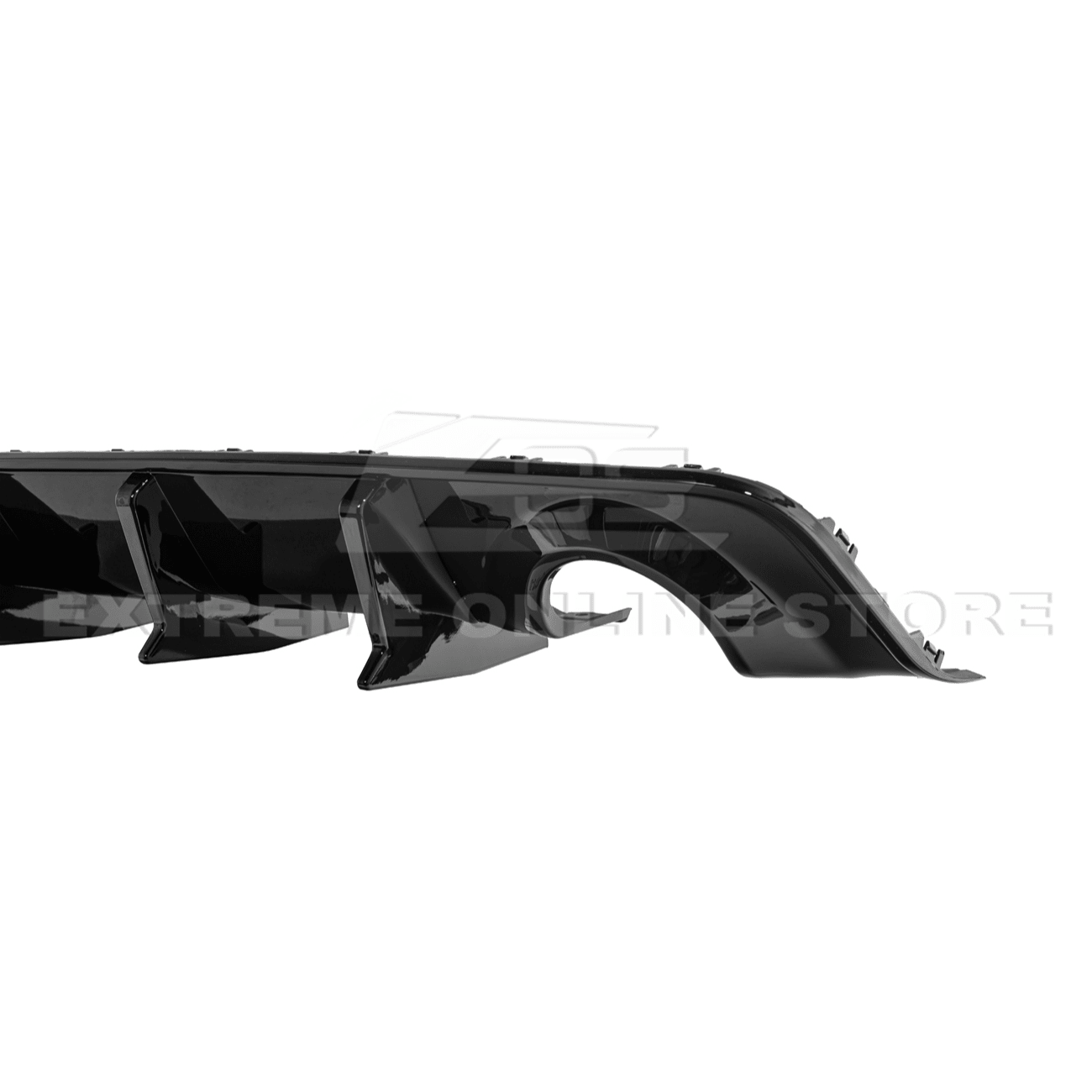 Dodge Charger Widebody SRT Style Matte Black Rear Bumper Exhaust Diffuser 2020-Up