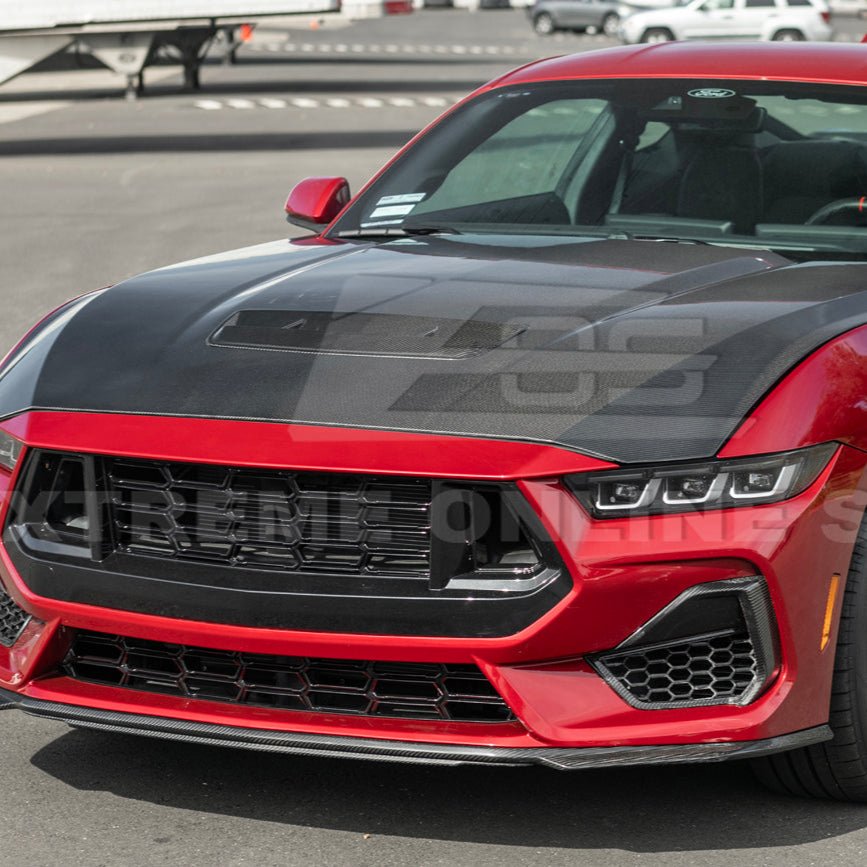 Ford Mustang S650 Factory Style EOS Performance Carbon Fiber Front Hood Vent Cover 2024-Present