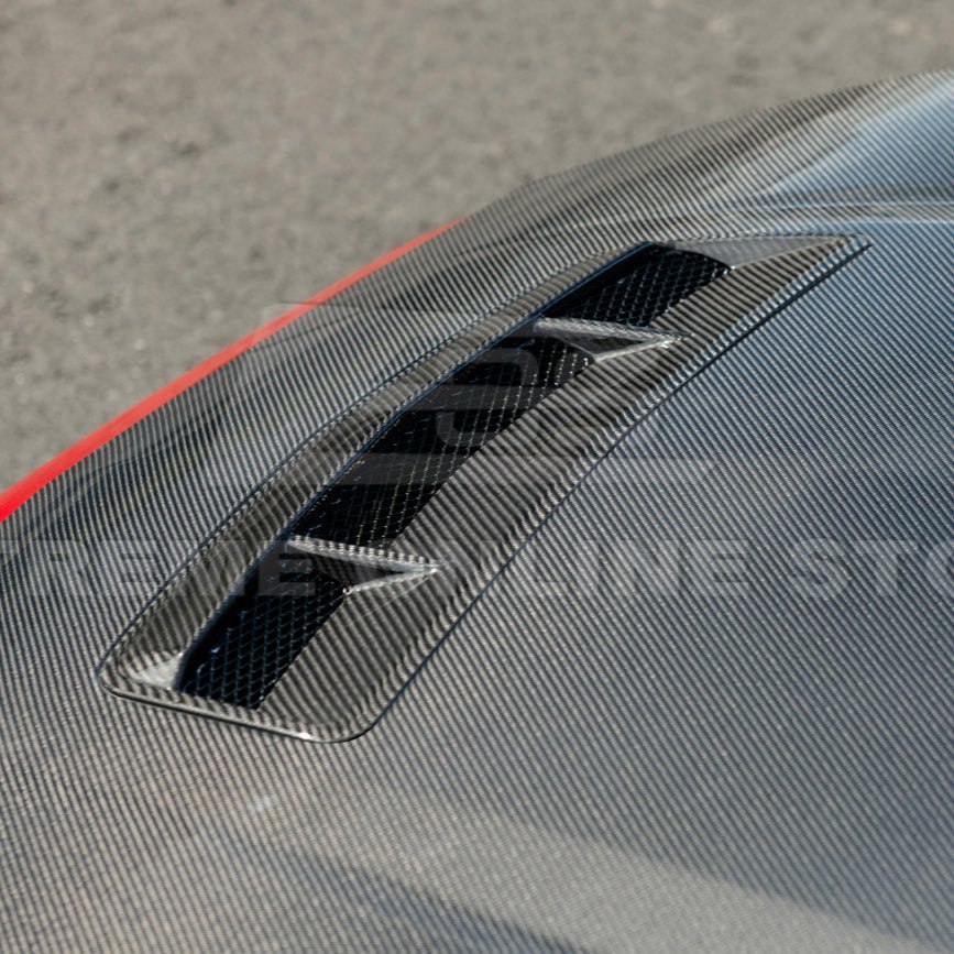 Ford Mustang S650 Factory Style EOS Performance Carbon Fiber Front Hood Vent Cover 2024-Present