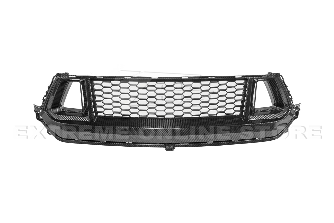 Ford Mustang S650 Dark Horse Style Carbon Fiber Front Upper Grille with GT Mesh Cover 2024-Up