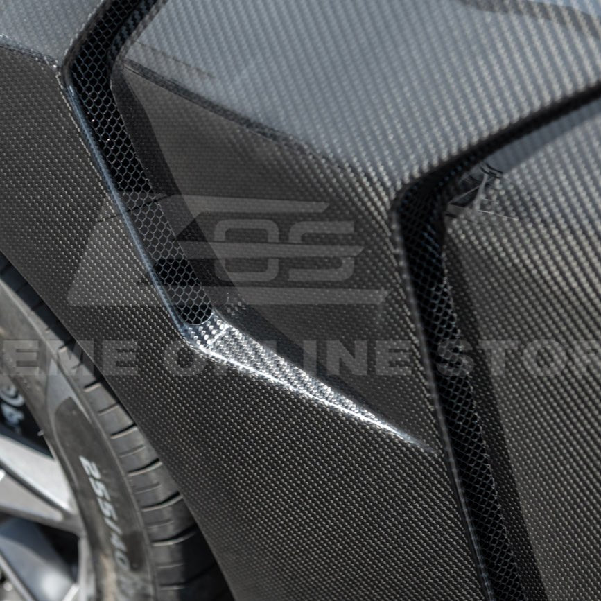 Ford Mustang S650 GTD Style Carbon Fiber Front Side Vented Fenders 2024-Present