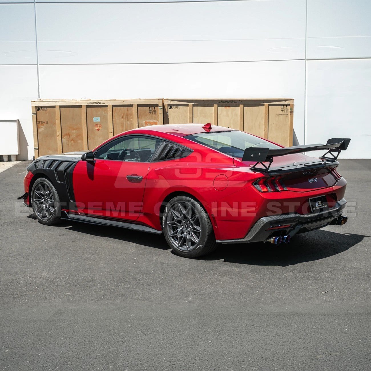 Ford Mustang S650 EOS Carbon Fiber Side Quarter Window Louver Cover 2024-Up