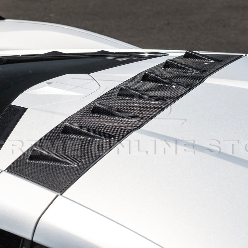 Chevrolet Corvette C8 EOS Style Carbon Fiber Rear Roof Vortex Generator Spoiler 2020-2026
