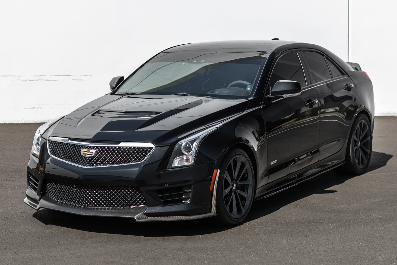 Cadillac ATS-V Carbon Fiber Extended Front Splitter Side Wheel Arch 2016-2019