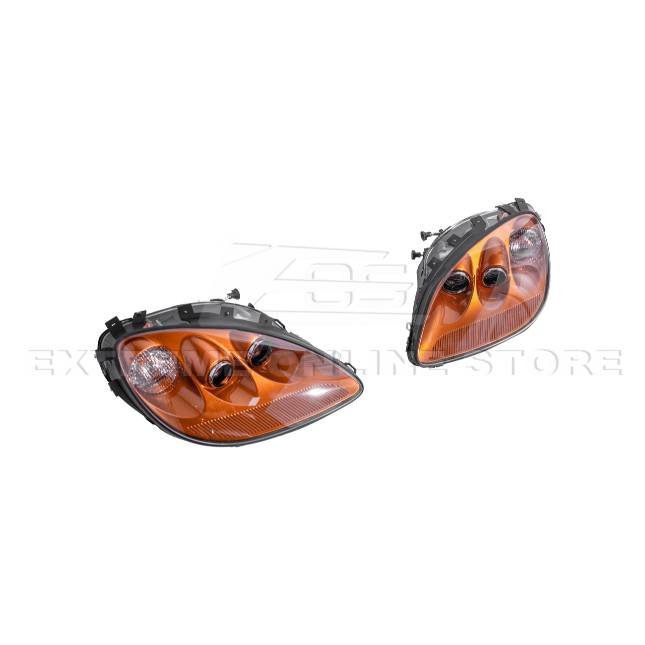 Chevrolet Corvette C6 OEM Style Clear Lens Painted Housing HID Headlights 2005-2013
