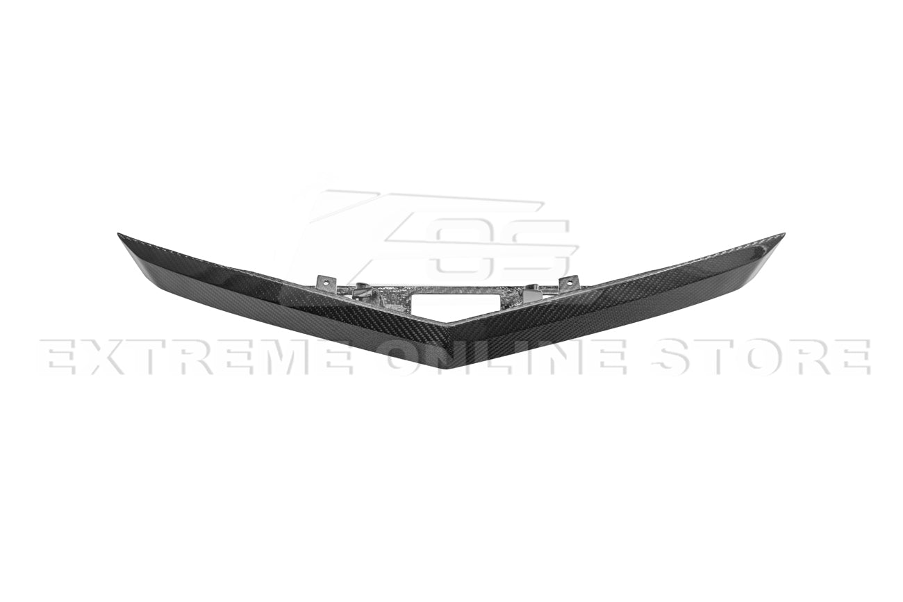Cadillac CTS-V Coupe Dry Carbon Fiber Rear Deck Lid Applique Trunk Insert 2009-2015