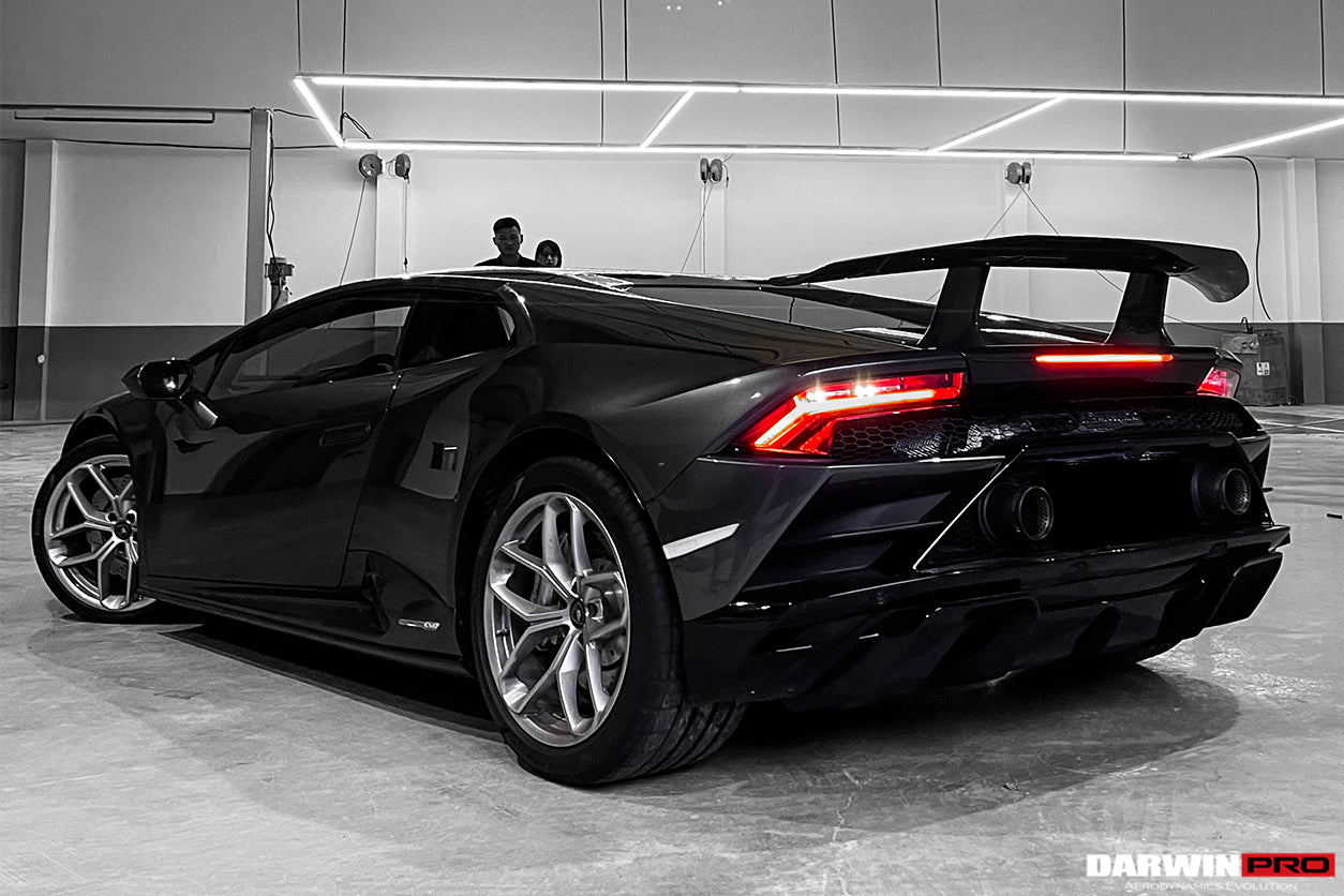 2015 - 2023 Lamborghini Huracan LP610 & LP580 & EVO Coupe Performante Style Carbon Fiber Spoiler Wing and Engine Hood
