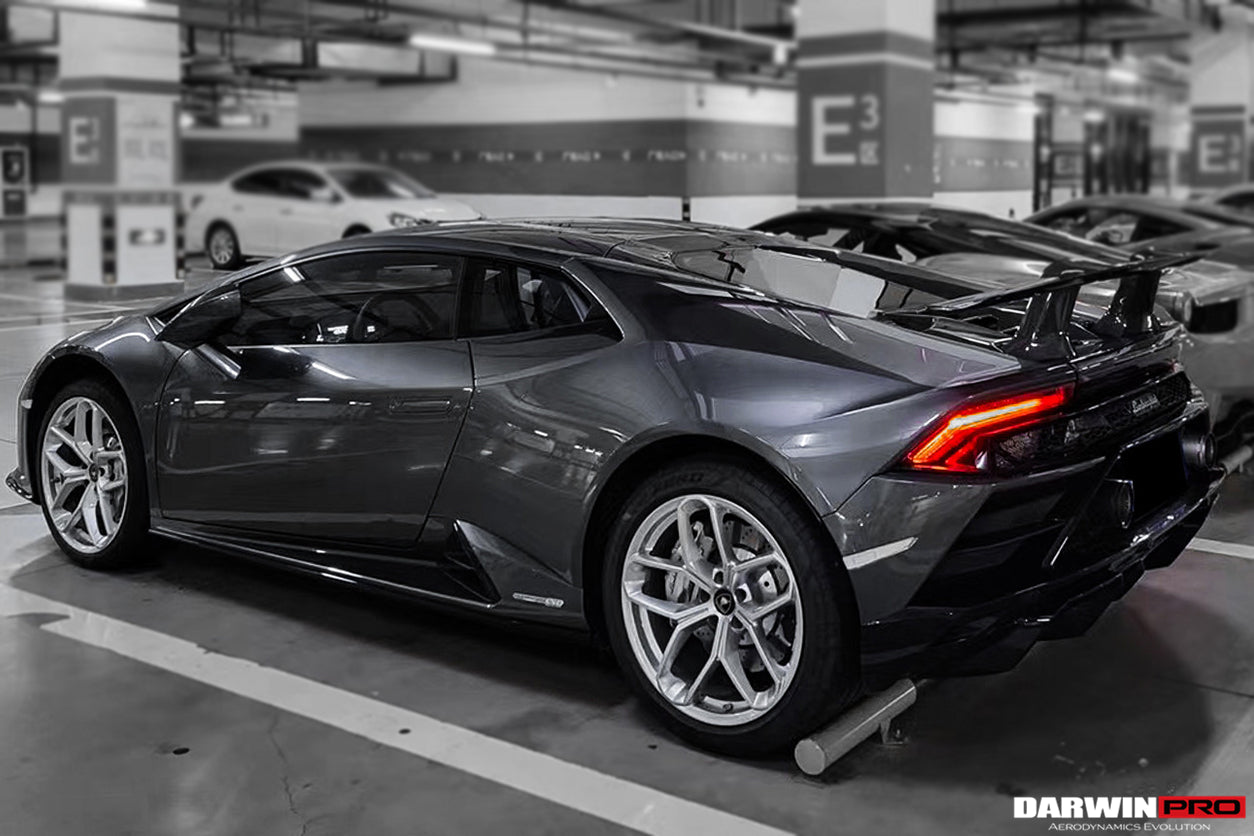 2015 - 2023 Lamborghini Huracan LP610 & LP580 & EVO Coupe Performante Style Carbon Fiber Spoiler Wing and Engine Hood